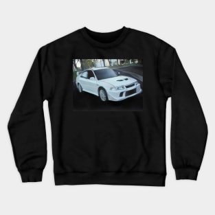 Mitsubishi Lancer EVO 6 - Cartoon Design Crewneck Sweatshirt